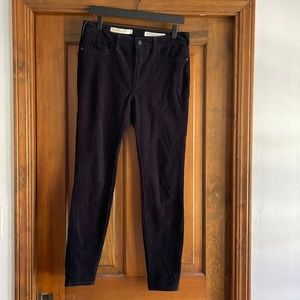 Pilcro high rise skinny corduroy jeggings.